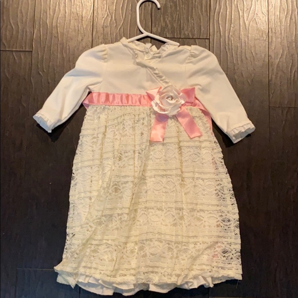 Girls Nannette Baby lace gown